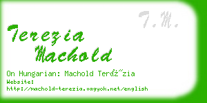 terezia machold business card